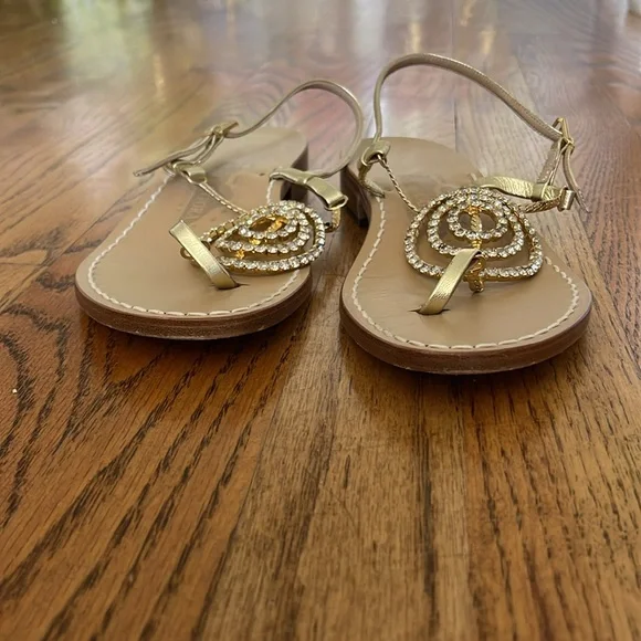 Vero cuoio sandals with diamond crystals size 7 EUC - Picture 3 of 5